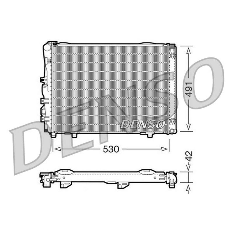 Denso Engine Radiator fits Mercedes-Benz 124 1984-1993
