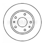 Borg & Beck Front Brake Discs & Pads fits Land Rover Freelander I Soft Top