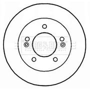 Borg & Beck Front & Rear Brake Discs & Pads fits Kia Venga 2010-2019 1.4 1.6