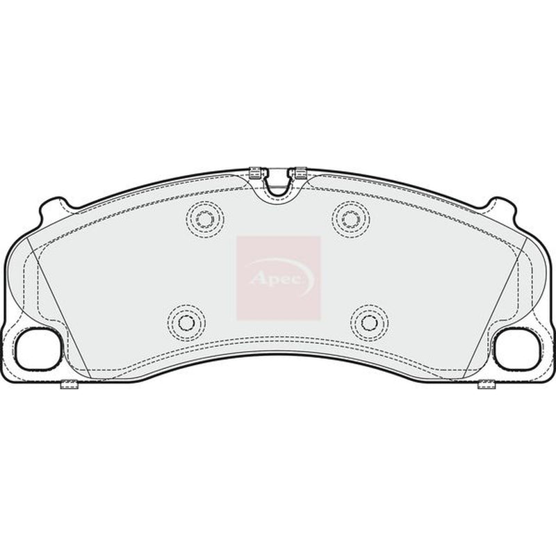 Apec Front Brake Pad Set fits Porsche 718 Boxster 2016-2017 2.0 2.5