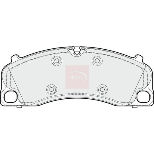 Apec Front Brake Pad Set fits Porsche 718 Boxster 2016-2017 2.0 2.5