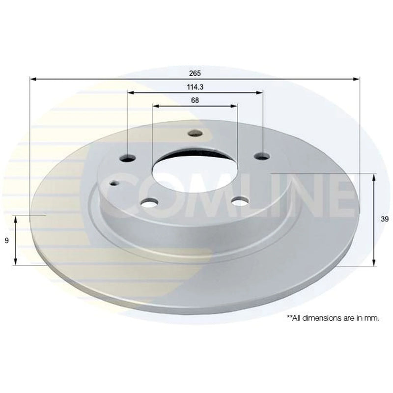 Comline Front & Rear Brake Discs & Pads fits Mazda 3 2013-2019 1.5 1.6 2.0 2.2