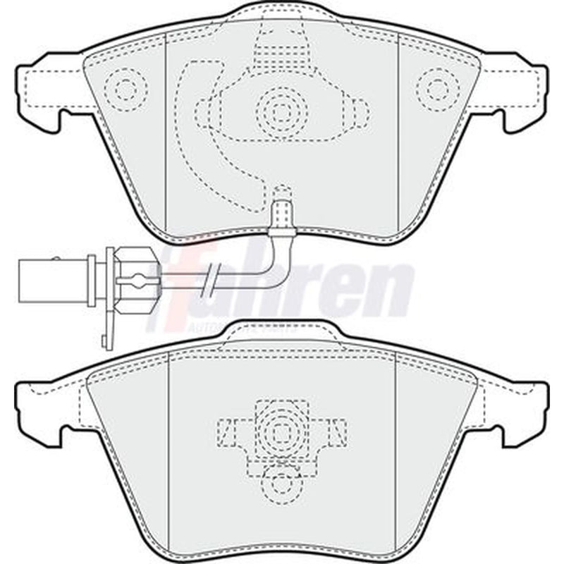 Fahren Front & Rear Brake Discs & Pads fits Audi A6 C6 2004-2011 2.7 3.0