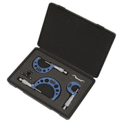 Sealey Micrometer Set 3pc Metric AK9651M Sealey - Dynamic Drive