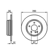 Bosch Front & Rear Brake Discs & Pads fits Mercedes-Benz E-Class T-Model