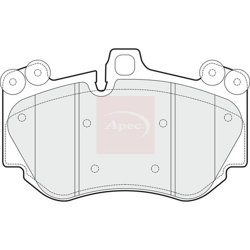 Apec Front Brake Pad Set fits Porsche Cayenne 2002-2010 4.5 4.8