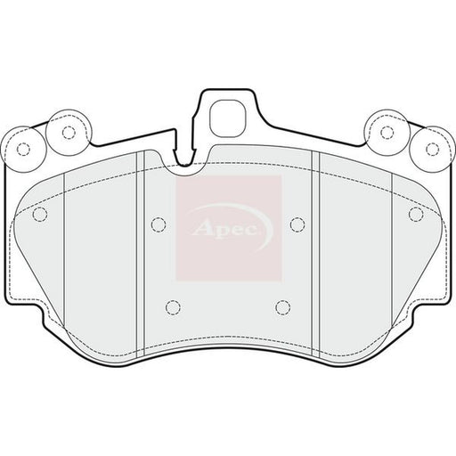 Apec Front Brake Pad Set fits Porsche Cayenne 2002-2010 4.5 4.8