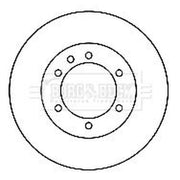 Borg & Beck Rear Brake Vented Discs & Pads fits Nissan Patrol Gr 1997-2001