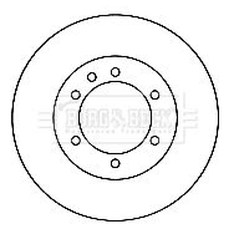 Borg & Beck Rear Brake Vented Discs & Pads fits Nissan Patrol Gr 1997-2001