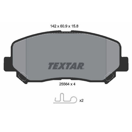 Textar Front Brake Pad Set 2556401
