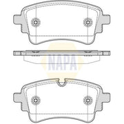 NAPA Front & Rear Pads fits Audi Q5 2018-2021
