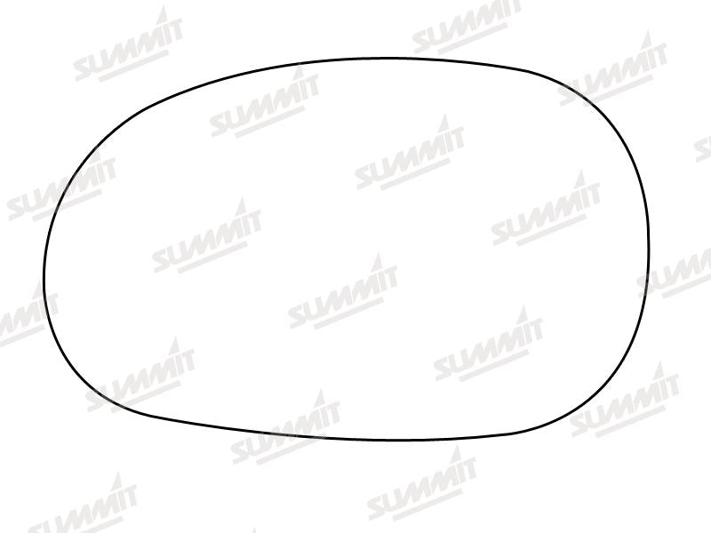 Summit Stick-On Standard Mirror Glass fits Renault Laguna LHS Summit - Bars 4 Cars