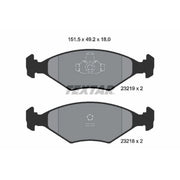 Textar Front Brake Pad Set 2321901