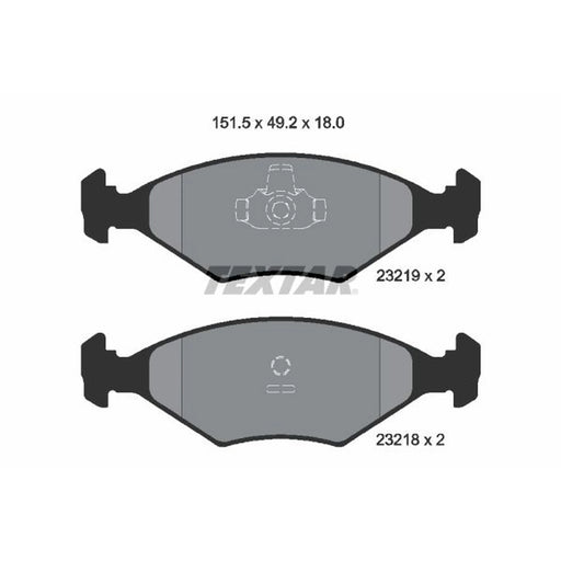 Textar Front Brake Pad Set 2321901