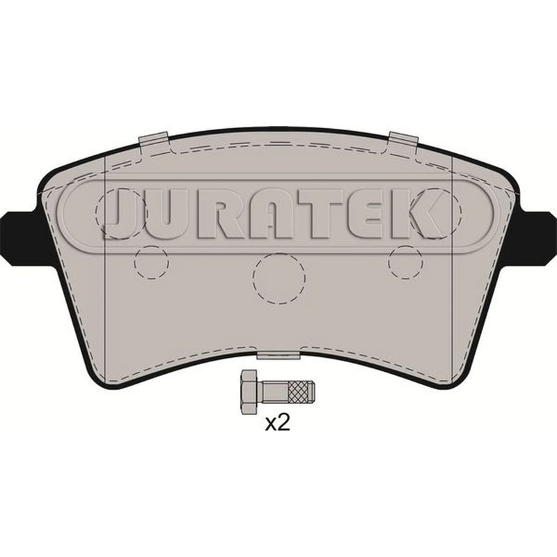Juratek Front Brake Pad Set fits Mercedes-Benz Citan Dualiner 2012-2021