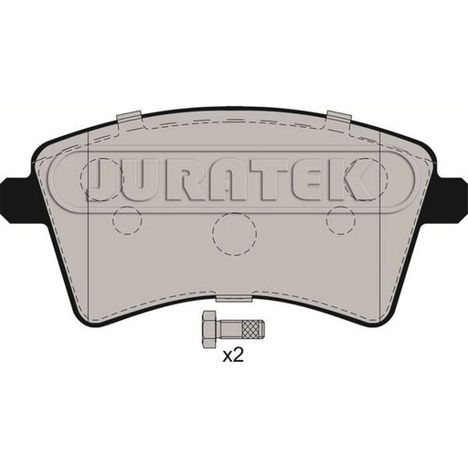 Juratek Front Brake Pad Set fits Mercedes-Benz Citan Dualiner 2012-2021