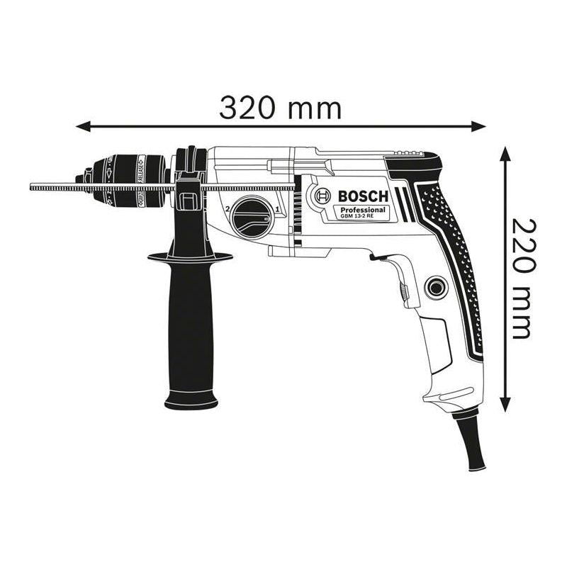 Bosch GBM 13-2 RE Professional Rotary Drill 750W 110V Bosch - Dynamic Drive