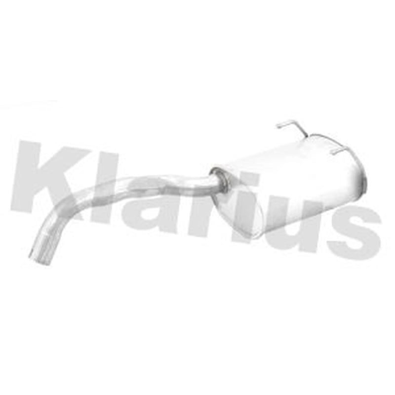 Klarius Box With Tail Pipe Rear fits Fiat 500 2007 on 1.4