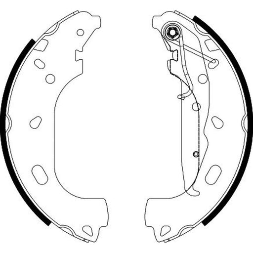 Mintex 4 x Brake Shoe Set Axle Kit fits Opel Astra H 2004-2012