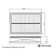 Blue Print Engine Air Filter fits Volvo XC40 2019-2020