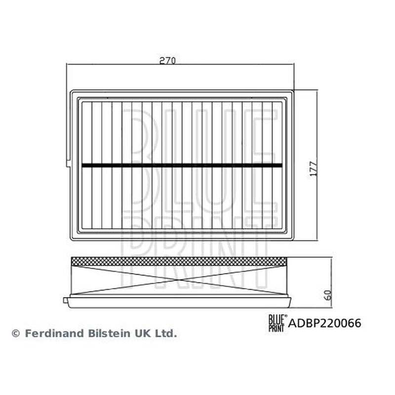 Blue Print Engine Air Filter fits Volvo XC40 2019-2020