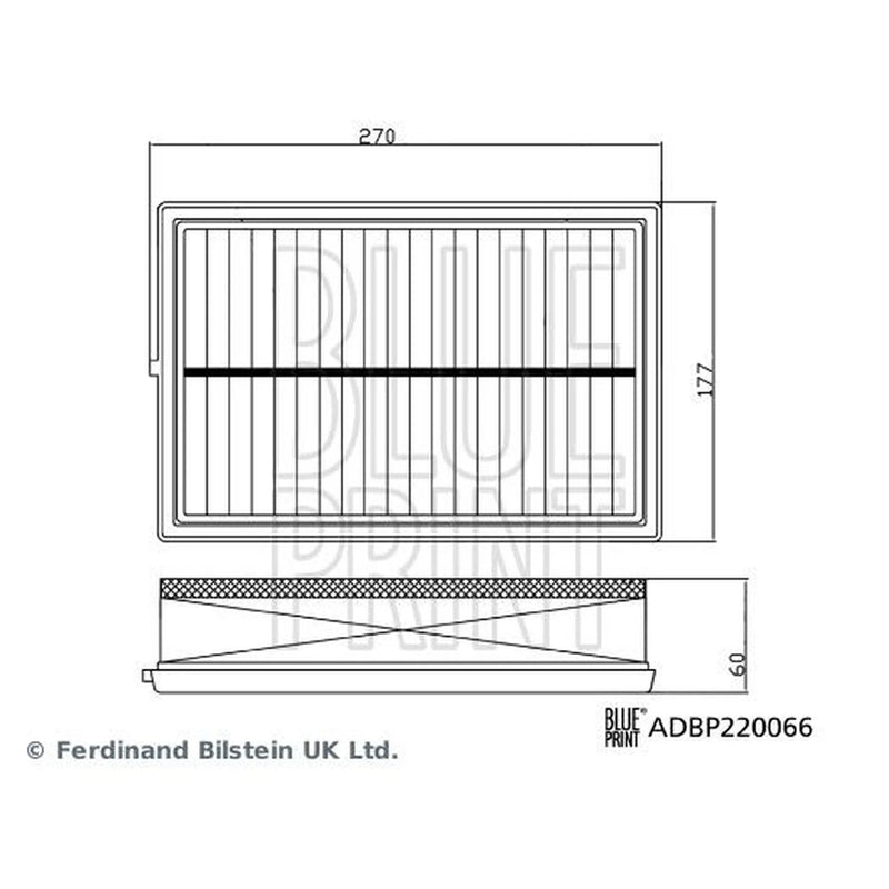 Blue Print Engine Air Filter ADBP220066