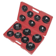 Sealey Oil Filter Cap Wrench Set 15pc VS7003 Sealey - Dynamic Drive