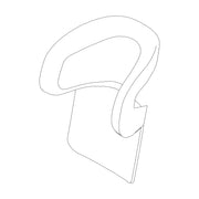 Thule Headrest - Mid Blue - Spare Part