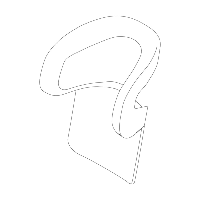 Thule Headrest - Mid Blue - Spare Part