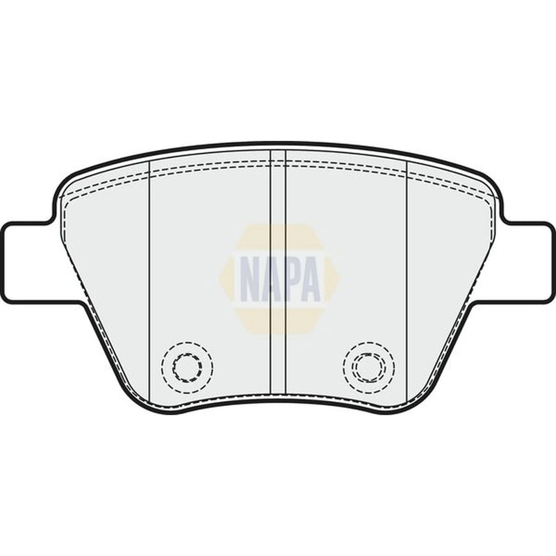 NAPA Rear Brake Pad Set fits Audi A1 2012 on 2.0