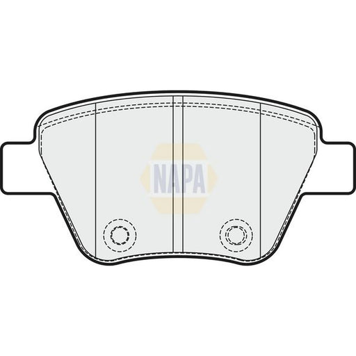 NAPA Rear Brake Pad Set fits Audi A1 2012 on 2.0