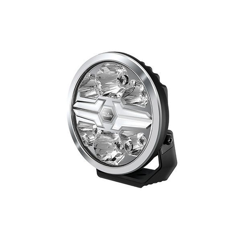 Hella Spotlight Vf Blade Aux. Chrome 9 Round W Po R 25 frontal sided 1FJ 357