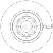 Borg & Beck 2 x Vented Front Brake Discs BBD5603