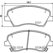 Mintex Front Brake Pad Set fits Hyundai Accent V 2018 on 1.4