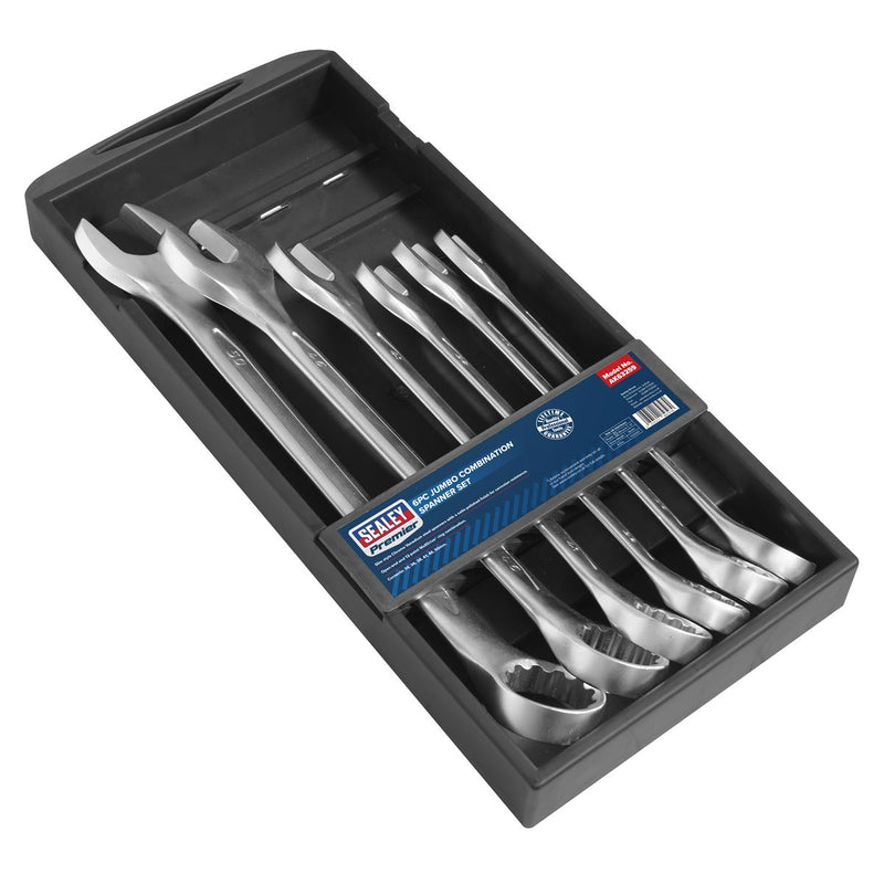 Sealey Combination Spanner Set 6pc Jumbo Metric AK63259 Sealey - Dynamic Drive