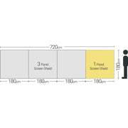 Quest Screen Shield (3 panel) A5512 Quest - Dynamic Drive