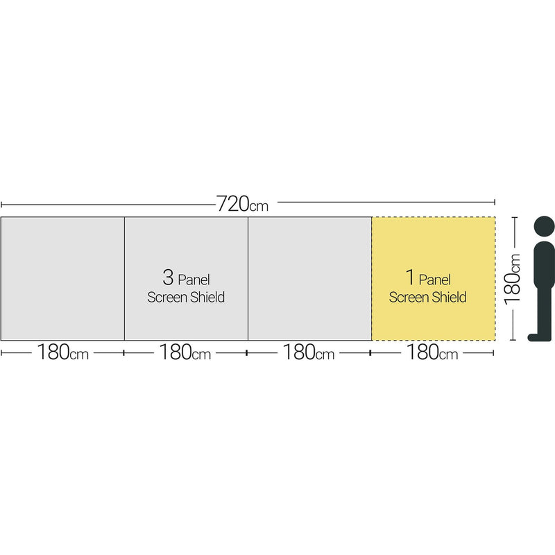 Quest Screen Shield (3 panel) A5512 Quest - Dynamic Drive