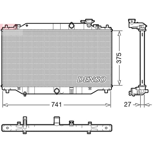 Denso Engine Radiator fits Mazda 3 2013-2019 2.2