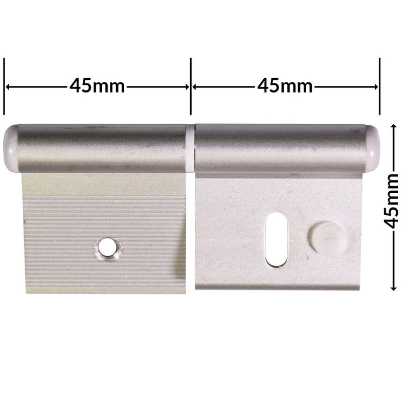 Hinge Silver (C12) for Caravan/Motorhomes Nova - Dynamic Drive