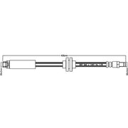 Juratek Brake Hydraulic Hose Line Right JBH1217