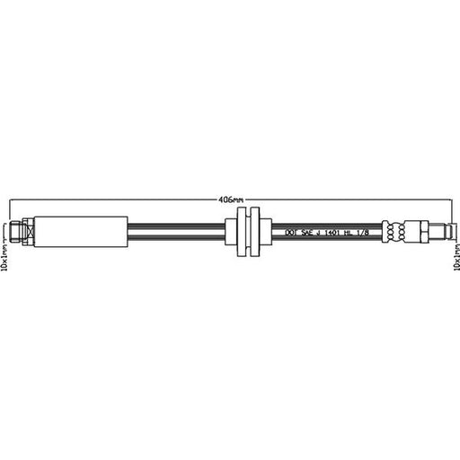 Juratek Brake Hydraulic Hose Line Right JBH1217
