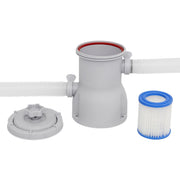 Dellonda Steel Frame Round Swimming Pool & Filter Pump 10ft - Blue DL19 Dellonda - Dynamic Drive