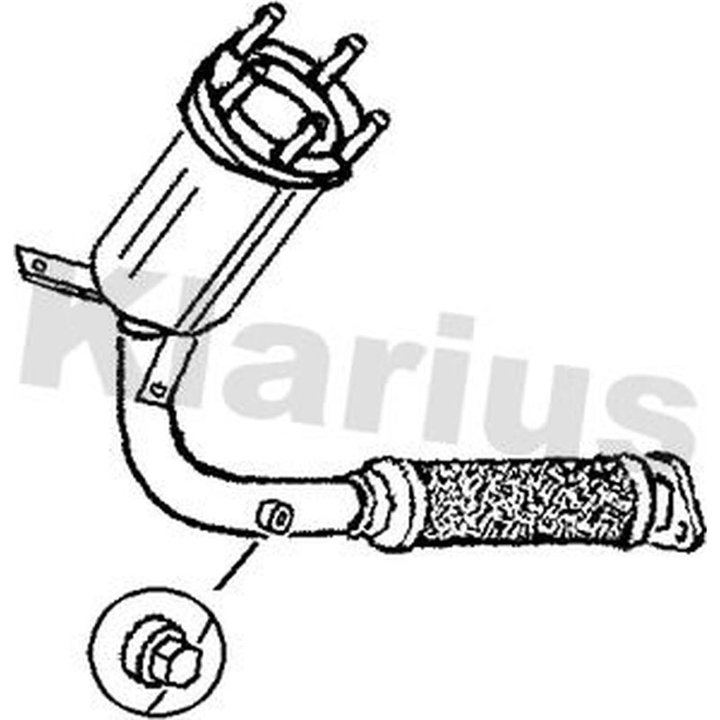 Klarius Catalyst Type Approved With Pipe fits Ford Puma 1997-2002 1.7