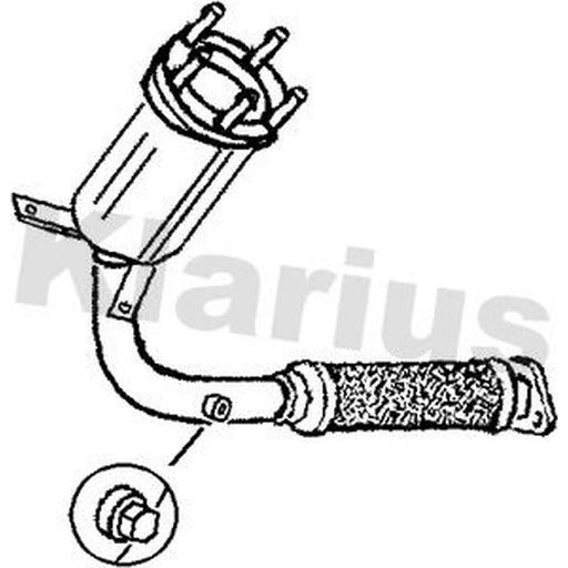 Klarius Catalyst Type Approved With Pipe fits Ford Puma 1997-2002 1.7