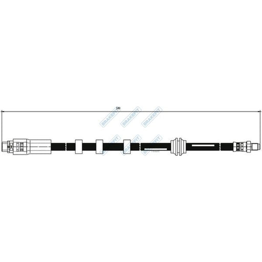 Apec Brake Hydraulic Hose Line Front fits BMW 5 2001-2010