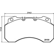 DON Front Brake Pad Set fits Nissan Eco-T 1997-2000 135.75 135.80