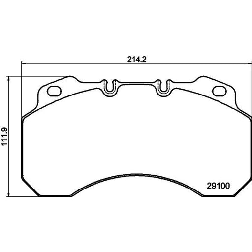 DON Front Brake Pad Set fits Nissan Eco-T 1997-2000 135.75 135.80
