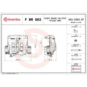 Brembo Brake Caliper Assembly Front Right fits Mercedes-Benz Sprinter 3,5-T
