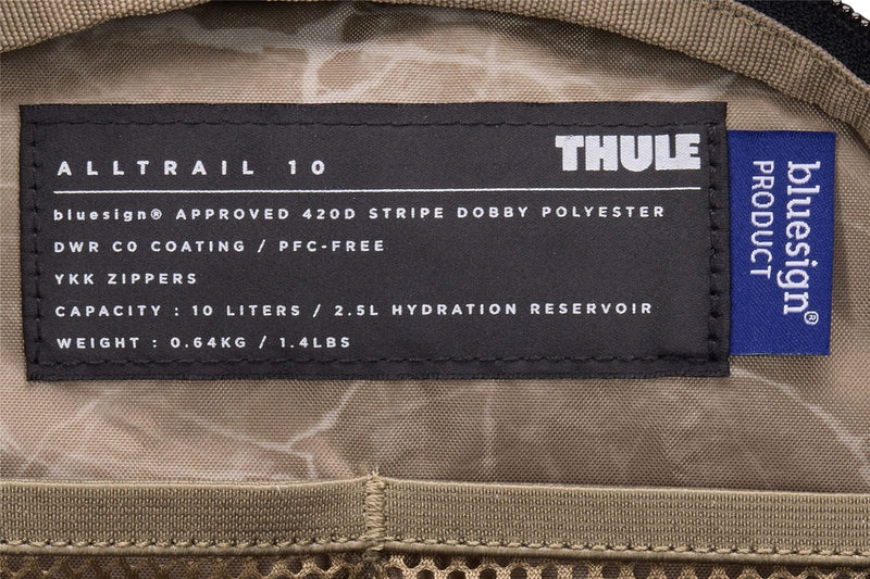 Thule AllTrail hydration pack 10L black Thule - Bars 4 Cars