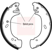 Apec Brake Shoe Set Axle Kit fits Ford Transit 1994-2000 2.0 2.5